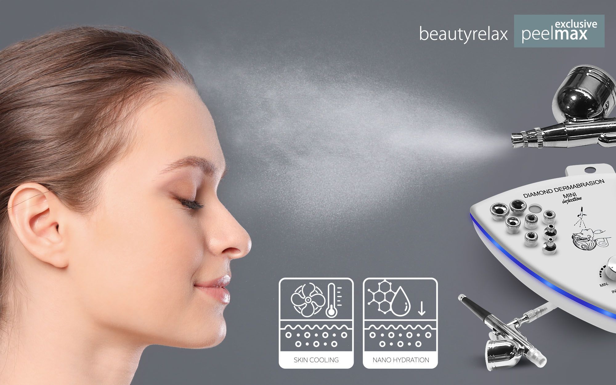 Profesionální přístroj na abrazi pleti BeautyRelax Peelmax Exclusive